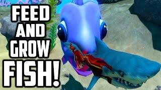 Feed And Grow Fish - MEGA LITTLE PURPLE FISH (Funny Moments Gameplay)
