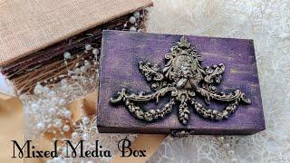 Recycle old box | mixed media box | tutorial | Mixed Media Art