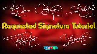 Tutorial of Beautiful Signature | Most Unique design | #signature @AnupCalligraphy