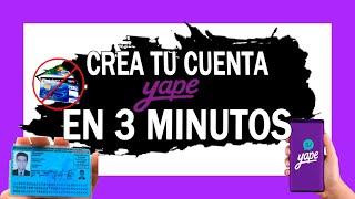 CREAR YAPE SIN TARJETA DE CREDITO solo con tu DNI FÁCIL y RÁPIDO 2021  | REGISTRATE Paso a Paso