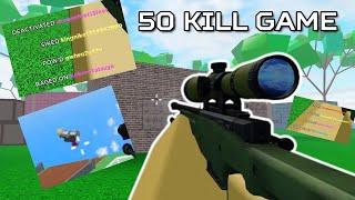 50 Kill Game (Team Deathmatch) | No-Scope Sniping (ROBLOX)