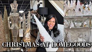 CHRISTMAS AT HOMEGOODS|BLACK & WHITE|GLAM CHRISTMAS|2024|CHRISTMAS DECORATING