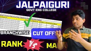 JGEC WBJEE 2024 Rank Vs Marks Branch Wise | JALPAIGURI GOVT ENGINEERING COLLEGE