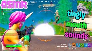 ASMR Gaming  Fortnite Reload Relaxing Mouth Sounds + Controller Sounds Whispering 