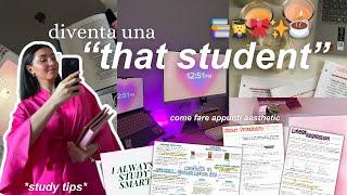  Come essere una studentessa PERFETTA | appunti carini, consigli studio & more ️