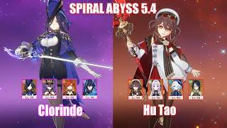 C0 Clorinde & C0 Hu Tao | Spiral Abyss 5.4 | Genshin Impact