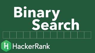 Algorithms: Binary Search