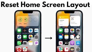 How To Reset Home Screen Layout On iPhone iOS 16.5