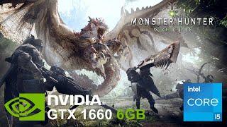 GTX 1660 6GB + i5 9400f + 16GB RAM Test in Monster Hunter World (1080p)