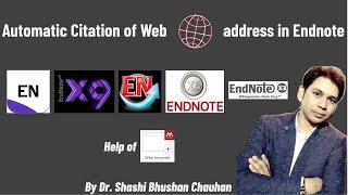 Automatic Citation of Web Address in Endnote Reference Manager