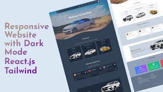 Make a Responsive Website with React & Tailwind | React Web App development | Build Website in React