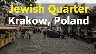 Old Jewish Quarter of Krakow - Walking in Kazimierz | Poland 4K