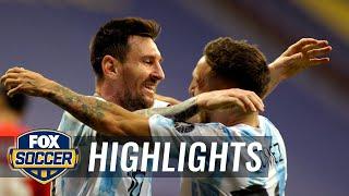 Argentina secures a spot in knockout round with 1-0 win over Paraguay | 2021 Copa America Highlights