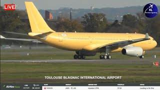 A330 243 MRTT Rto Rejected Take off Test at Toulouse Blagnac Airport& AIRBUS Assembly Factory