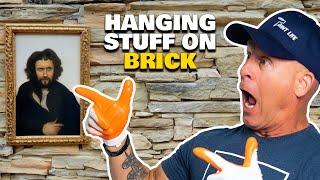 How To Hammer A Nail In Concrete or Brick.  How to hang a picture.