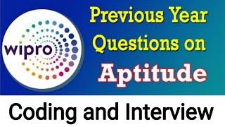 Wipro Previous Exam questions || Wipro Exam Preparation || Aptitude, Coding, Interview