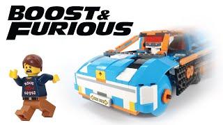 You can remote control this LEGO BOOST Racing Car and make it drift (maybe)