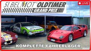 LIVE | FAHRERLAGER des 51. BELMOT Oldtimer Grand Prix NÜRBURGRING alle Fahrerlager & Autos OGP 2024