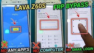 Lava Z60s Bypass Google Account/Frp reset | lava z60s frp bypass | lava ka frp lock kaise tode | frp