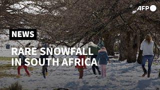 Cold front causes rare snowfall in South Africa | AFP