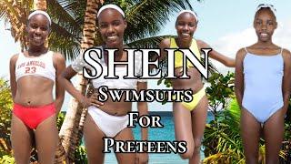 Shein Swimsuit/Bikini Try-on Haul and review for Tweens 2022