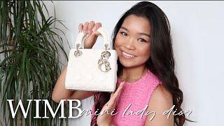 WHAT'S IN MY BAG? | MINI LADY DIOR (latte cannage lambskin)