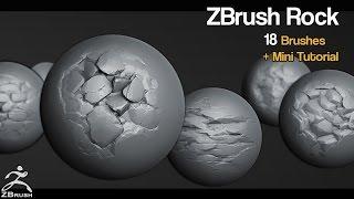 Zbrush - Rock brush pack 01