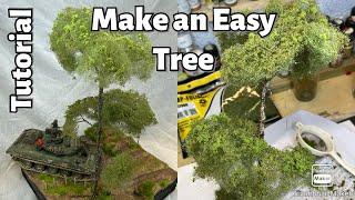 Make a tree for any diorama (1:35) #modeltree  #ww2diorama