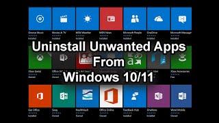 Uninstall unwanted system apps from Windows 10 and 11