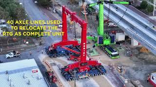 #Howwedoit Sarens Successfully completes RTG Relocation Project in Perth, Australia