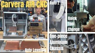 Makera Carvera AIR CNC Quick Preview: The 2nd Best Desktop CNC, Auto Tool Height, Quick Tool Change