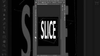 Manipulate Text With Slice in Photoshop And Give Effect #shorts