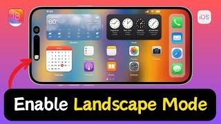 How to Enable Landscape Mode on iPhone iOS 17/18 | EASY GUIDE | 2024 Updated