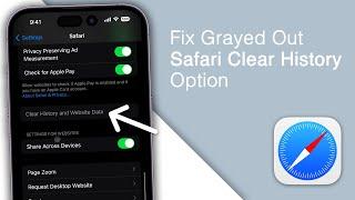 How to Fix Greyed Out Clear Search History on iPhone!