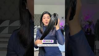 SHEIN Quick Hairstyle Using HeadbandHairextension Wig totally impressed #SHEINwigs #SHEIN5050