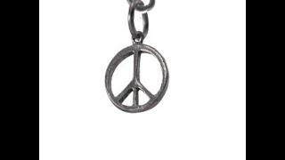 EASILY ADJUSTABLE CURL LOOP CLIT CLAMP - Peace Sign Charm Clitoral jewelry, for some sexy fun!