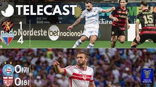 TELECAST - SPORT 1 X 4 FORTALEZA | BAHIA 0(7) X (8)0 CRB (COPA DO NORDESTE) - 45 MINUTOS