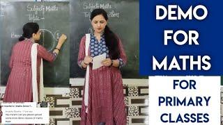 Demo of Maths for primary class|| Maths Demo