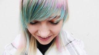 Dying My Bangs Blue & Pink!