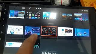 How to change Theme in Android Car stereo. Style setting password of T5 Android Car Player.