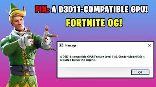 AD3D11-compatible GPU (feature level 11.0 shader model 5.0) is required to run the engine. FORTNITE