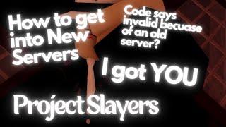 How to use New Codes when it says invalid in Project Slayers | Project Slayers