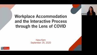 Workplace Accommodation and the Interactive Process through the Lens of COVID