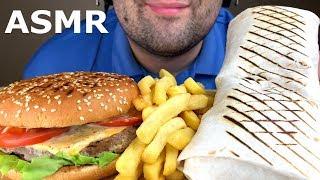 ASMR SHAWARMA, SANDWICH & FRIES MUKBANG (EATING SOUNDS) 먹방