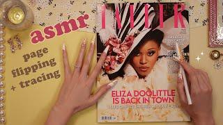 ASMR Magazine Look Through (whisper + paper sounds, tracing)