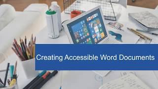 Creating Accessible Word Documents