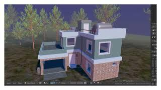 Modeling 3D Sqaud Pubg House!!Blender ! صممت المنزل الموجود بلعبة بابجي