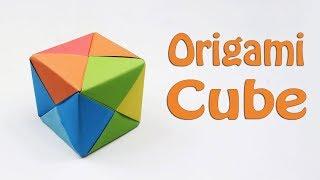 How to Fold an Origami 3D Cube - DIY Paper Cube Instructions