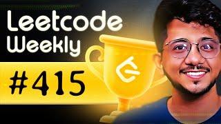 Leetcode Weekly 415 and Biweekly 139 LIVE learning Session | Community Learning classes