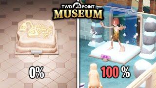 100% Membangun Musium Prasejarah di Two Point Museum..